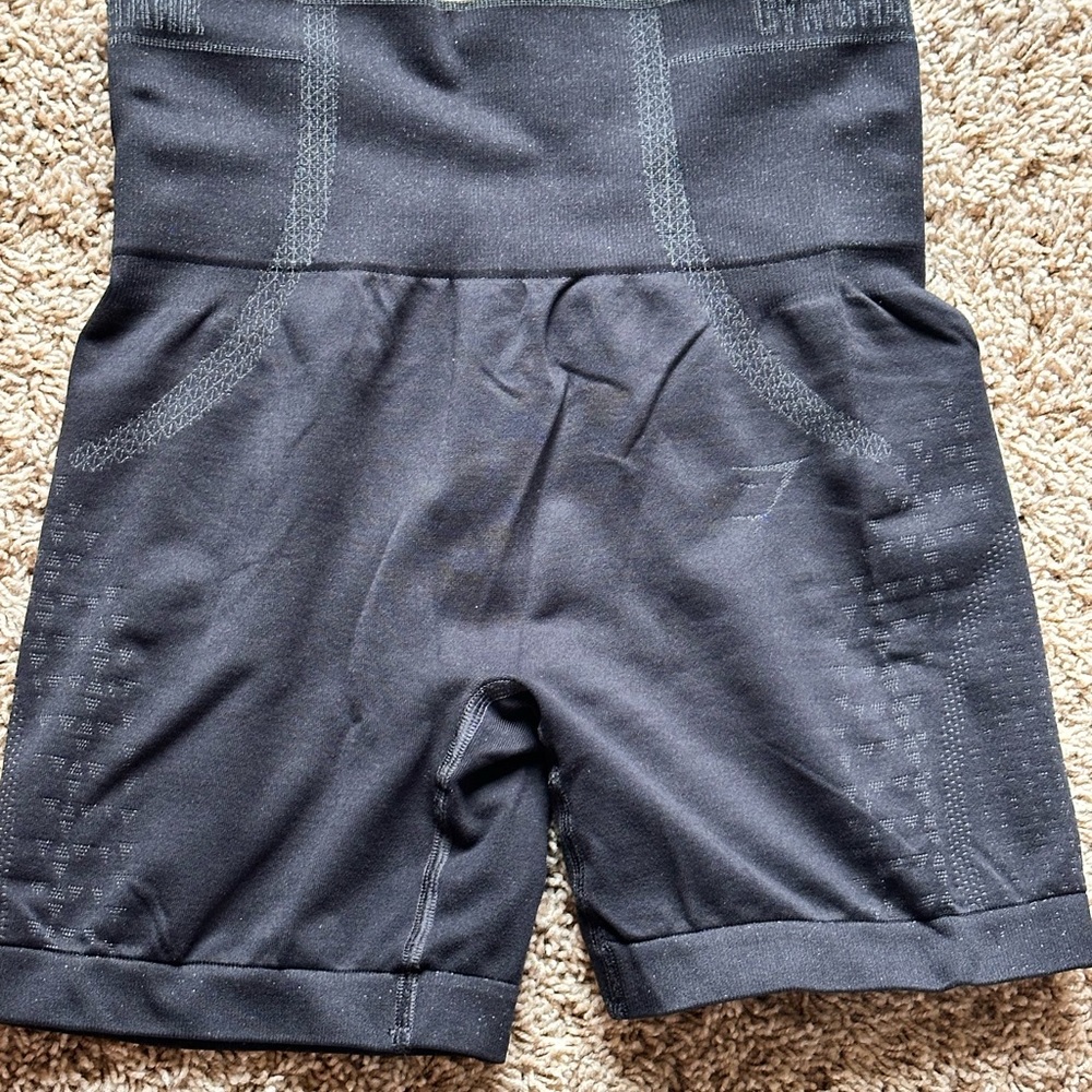 Gymshark Women's Black High-Waisted Shorts